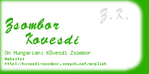 zsombor kovesdi business card