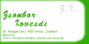 zsombor kovesdi business card